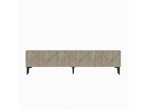 Suporte de TV em madeira "Oscar" - 180 x 31 x 45 cm - Bege