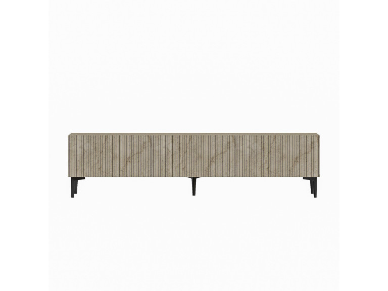 Suporte de TV em madeira "Oscar" - 180 x 31 x 45 cm - Bege