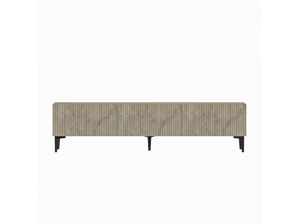 Suporte de TV em madeira "Oscar" - 180 x 31 x 45 cm - Bege