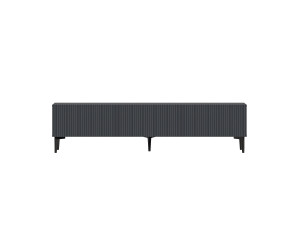 Suporte de TV em madeira "Oscar" - 180 x 31 x 45 cm - Cinzento antracite