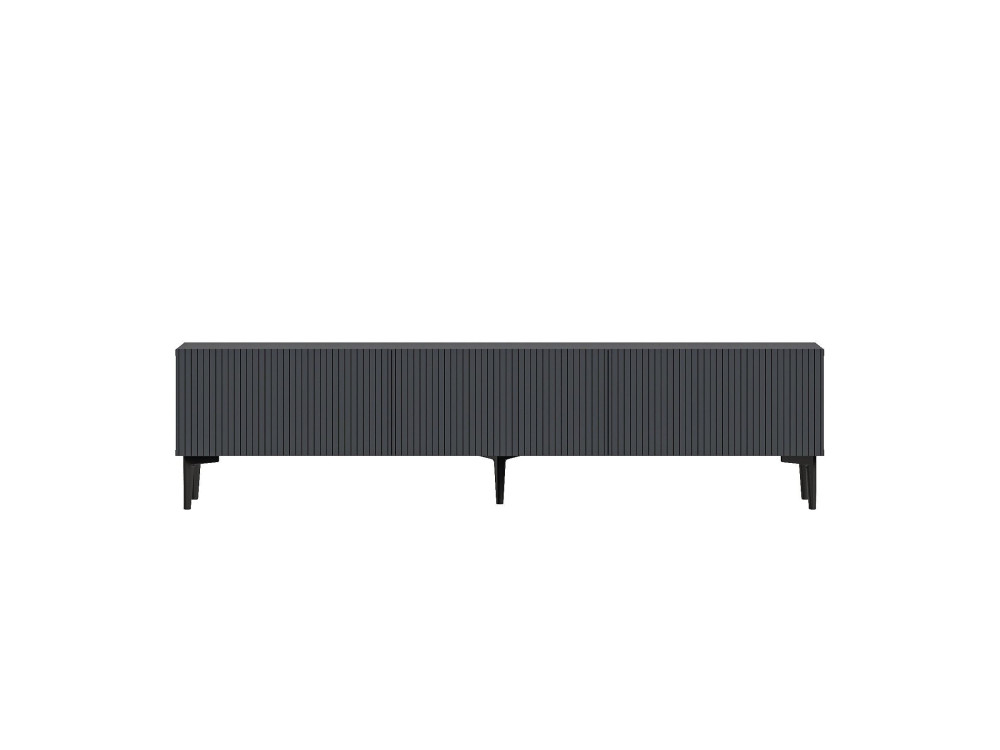 Suporte de TV em madeira "Oscar" - 180 x 31 x 45 cm - Cinzento antracite