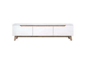 Mesa de TV em madeira "Digi" - 180 x 35 x 48 cm - Bege