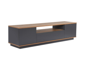 Suporte para televisor em madeira "Veramont" - 180 x 44 x 44 cm - Cinzento antracite