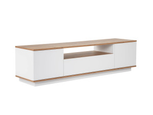 Suporte para televisor em madeira "Veramont" - 180 x 44 x 44 cm - Castanho