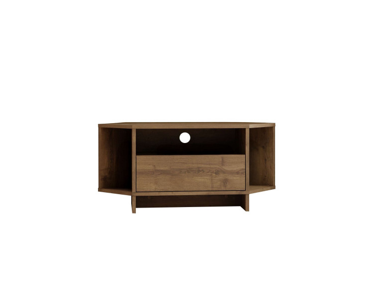 Mesa de TV de madeira "Viva" - 95 x 35 x 45 cm - Castanho