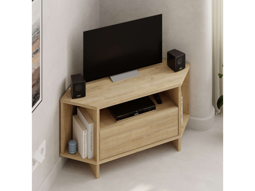 Mesa de TV de madeira "Viva" - 95 x 35 x 45 cm - Bege