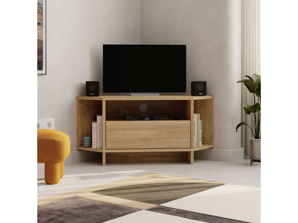 Mesa de TV de madeira "Viva" - 95 x 35 x 45 cm - Bege