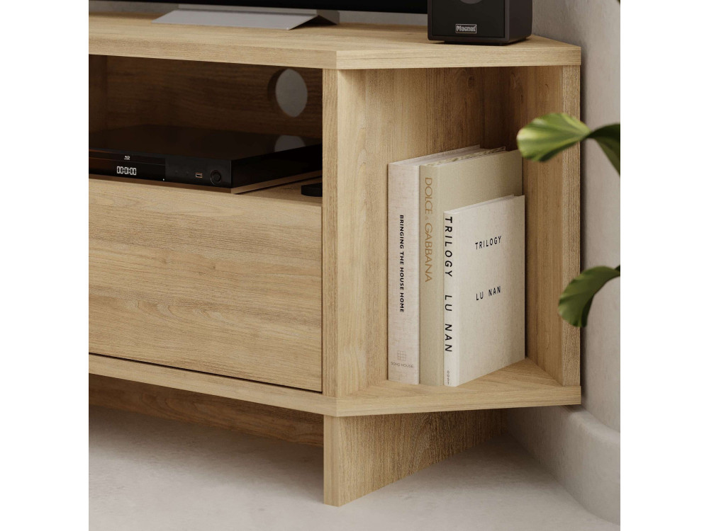 Mesa de TV de madeira "Viva" - 95 x 35 x 45 cm - Bege