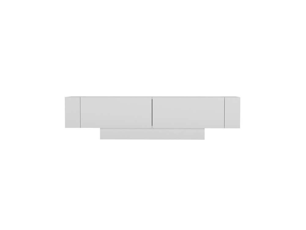 Suporte para televisor em madeira "Matera" - 150 x 31 x 41 cm - Branco