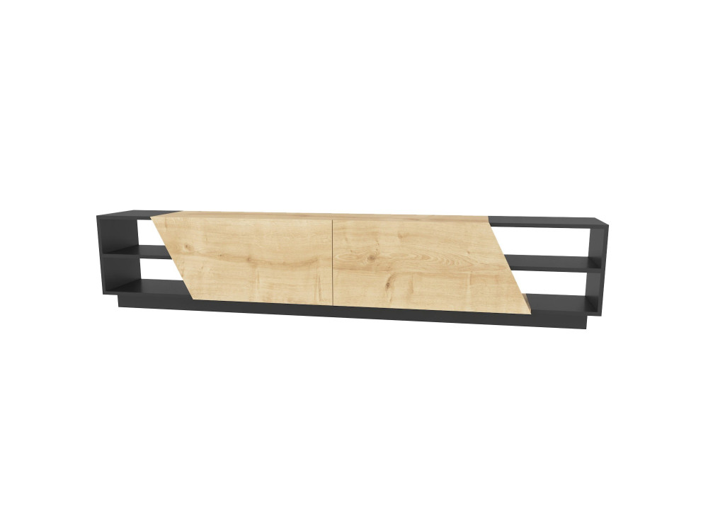 Suporte para televisor em madeira Rhodes" - 240 x 37 x 47 cm - Bege