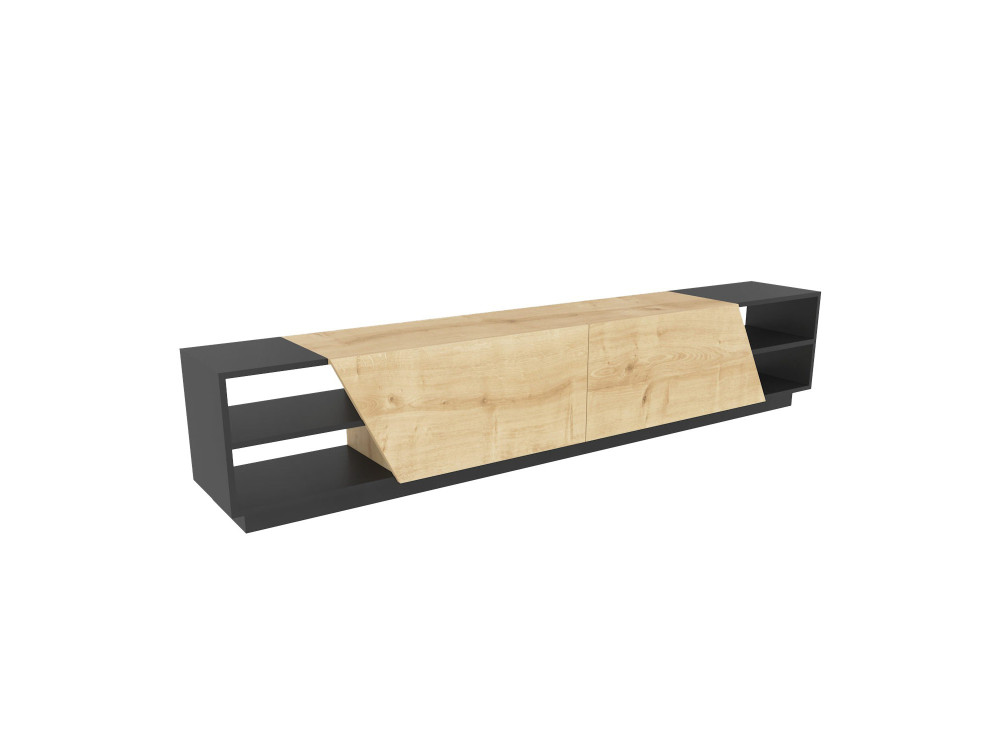 Suporte para televisor em madeira Rhodes" - 240 x 37 x 47 cm - Bege