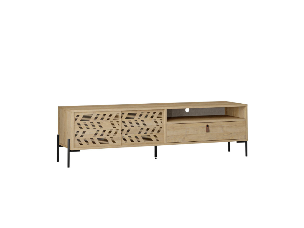 Suporte de TV em madeira "Dionysos" - 170 x 45 x 48 cm - Bege