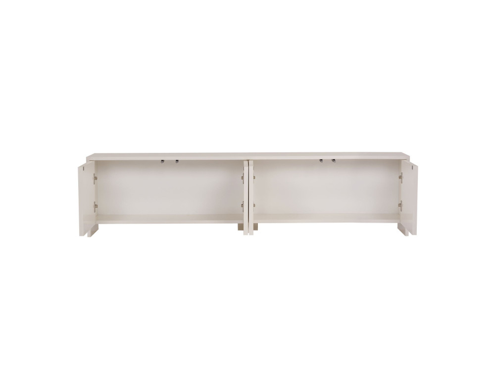 Mesa de TV em madeira "Aurelia" - 180 x 32 x 45 cm - Creme