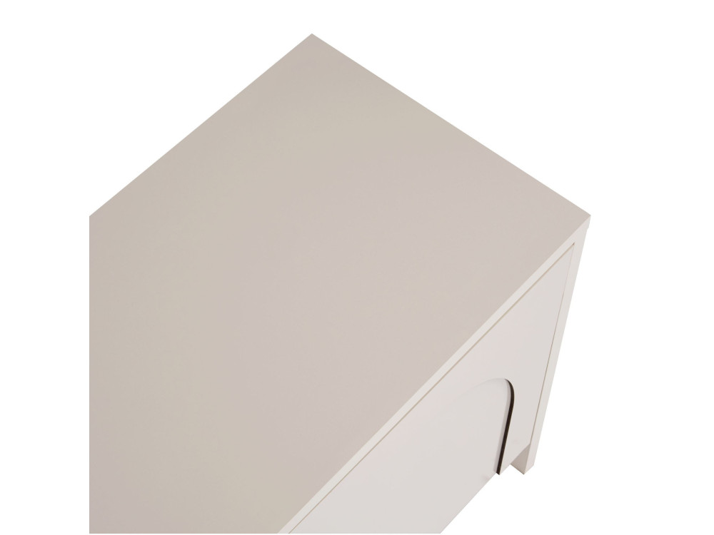 Mesa de TV em madeira "Aurelia" - 180 x 32 x 45 cm - Creme