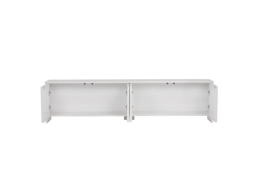 Suporte para televisor em madeira "Aurelia" - 180 x 32 x 45 cm - Branco