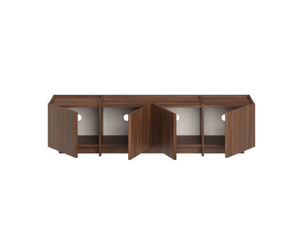 Suporte para televisor em madeira "Lowen" - 180 x 35 x 46 cm - Nogueira Milano