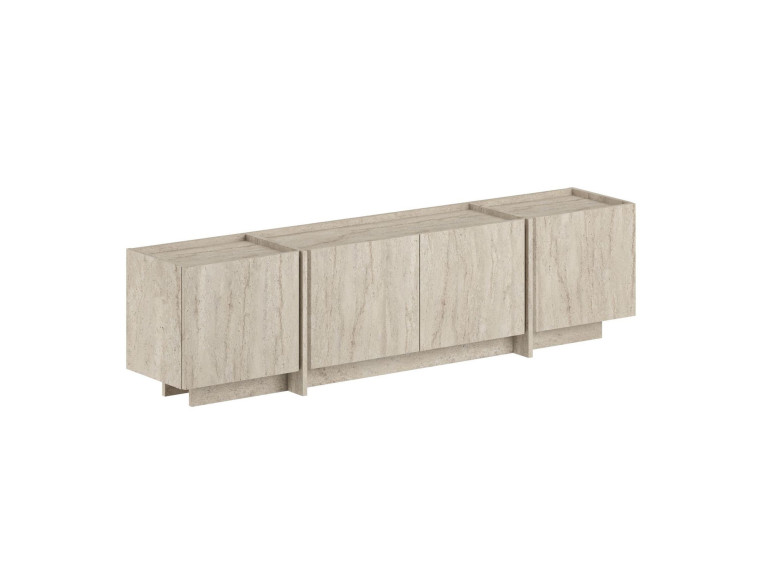 Suporte de TV em madeira "Lowen" - 180 x 35 x 46 cm - Travertino