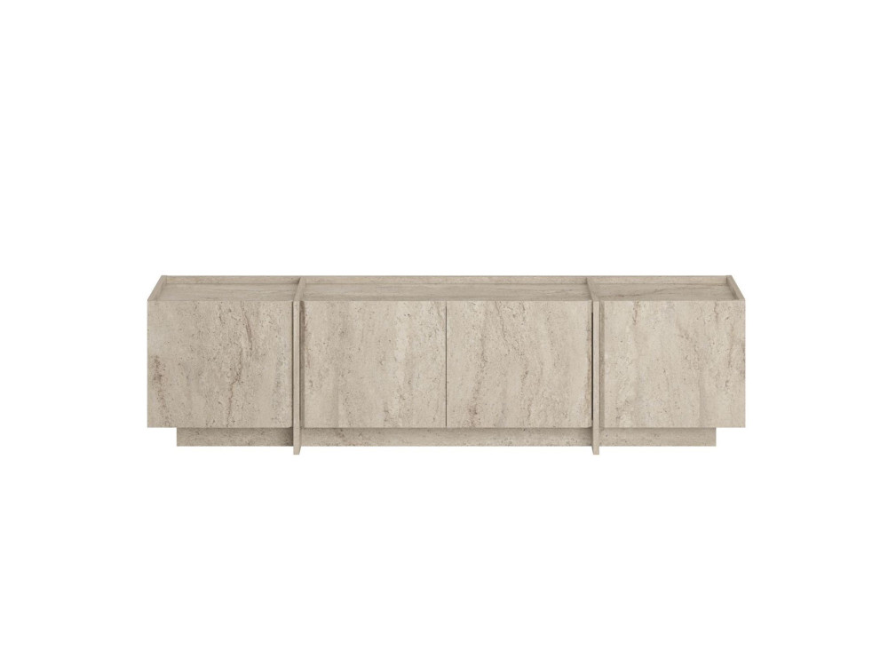 Suporte de TV em madeira "Lowen" - 180 x 35 x 46 cm - Travertino