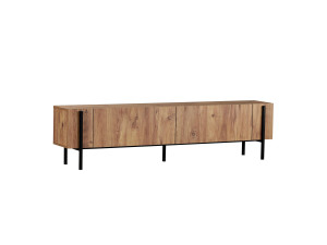 Suporte de TV em madeira Nexus" - 180 x 30 x 45 cm - Pinho Atlântico / Preto
