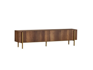 Suporte para televisor em madeira Nexus" - 180 x 30 x 45 cm - Nogueira barroca dourada