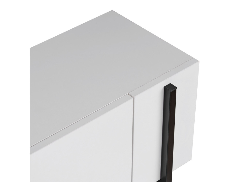 Suporte para televisor em madeira Nexus" - 180 x 30 x 45 cm - Preto / Madeira preta