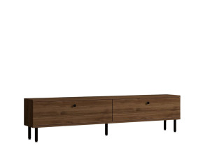 Suporte de TV em madeira "Nantes" - 160 x 25 x 37 cm - Castanho