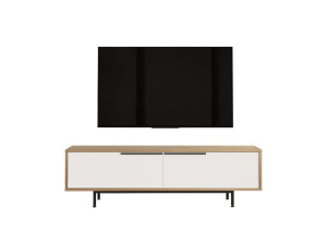 Suporte de TV em madeira "ON1-SW" - 160 x 35 x 45 cm - Branco