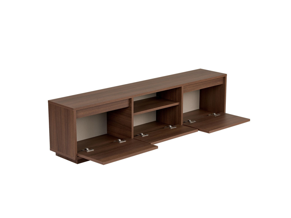 Suporte de TV em madeira "Sentinel" - 160 x 30 x 42 cm - Castanho