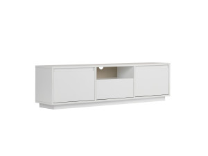 Suporte de TV em madeira "Sentinel" - 160 x 30 x 42 cm - Branco