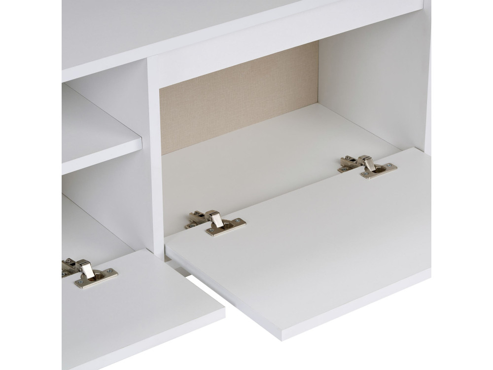 Suporte de TV em madeira "Sentinel" - 160 x 30 x 42 cm - Branco