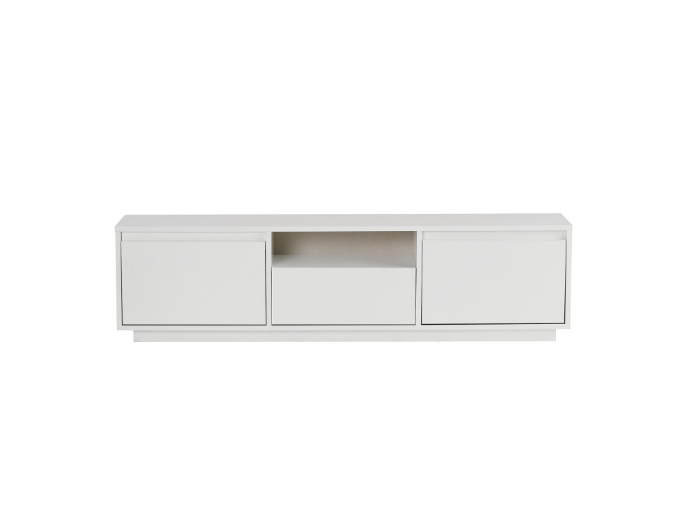 Suporte de TV em madeira "Sentinel" - 160 x 30 x 42 cm - Branco