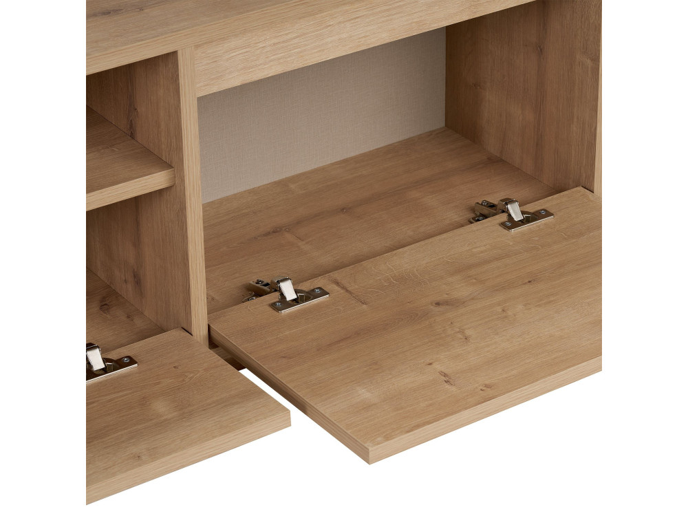 Suporte de TV em madeira "Sentinel" - 160 x 30 x 42 cm - Bege