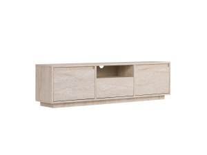Suporte de TV em madeira "Sentinel" - 160 x 30 x 42 cm - Travertino