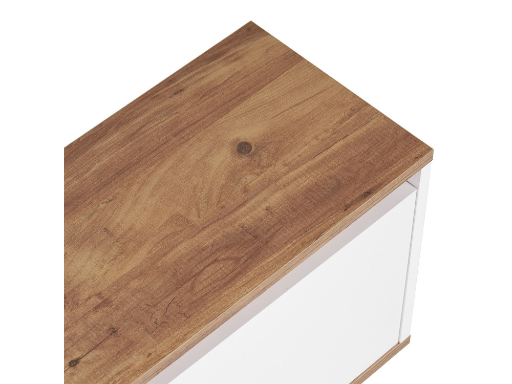 Suporte de TV em madeira "Sentinel" - 160 x 30 x 42 cm - Branco