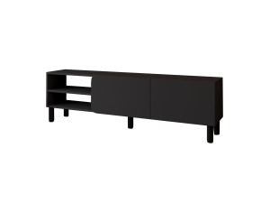 Suporte de TV em madeira "River" - 150 x 31,4 x 48,2 cm - Antracite
