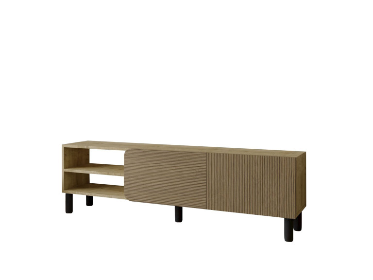 Suporte de TV em madeira "River" - 150 x 31 x 48 cm - Bege