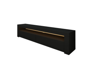 Suporte para televisor em madeira "Bati" - 150 x 36 x 46 cm - Preto
