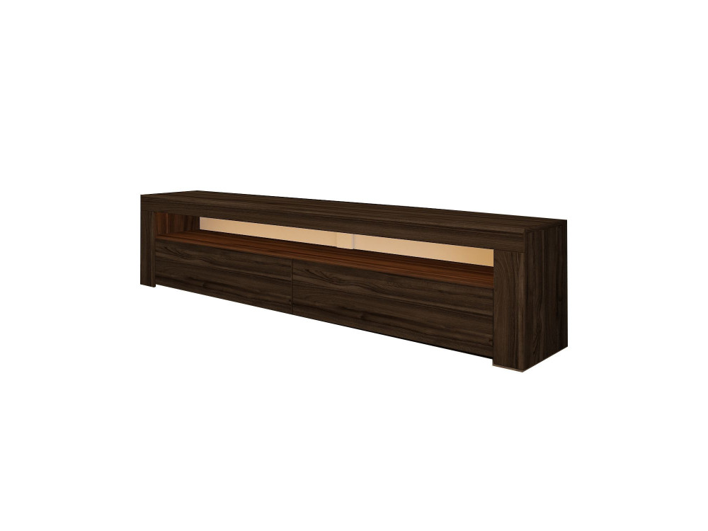 Suporte de TV em madeira "Bati" - 150 x 36 x 46 cm - Castanho
