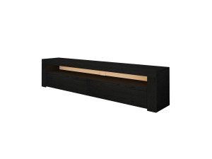 Suporte para televisor em madeira "Bati" - 150 x 36 x 46 cm - Preto