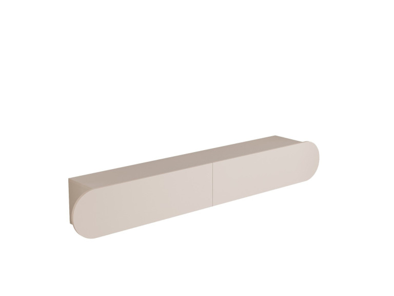 Suporte para televisor em madeira "LUM1" - 180 x 31 x 29 cm - Creme