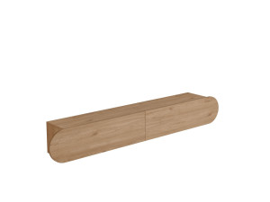 Suporte de TV em madeira "LUM1" - 180 x 31 x 29 cm - Bege