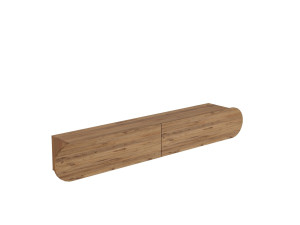 Suporte de TV em madeira "LUM1" - 180 x 31 x 29 cm - Castanho