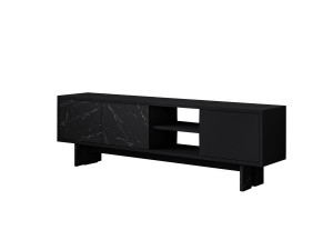 Suporte para televisor em madeira "Ravello" - 150 x 30 x 45 cm - Preto