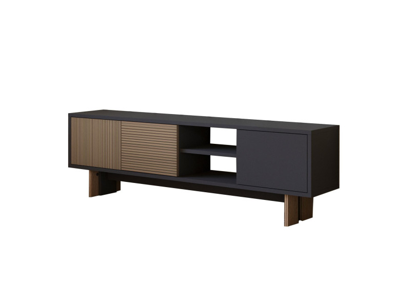 Suporte para televisor em madeira "Ravello" - 150 x 30 x 45 cm - Castanho