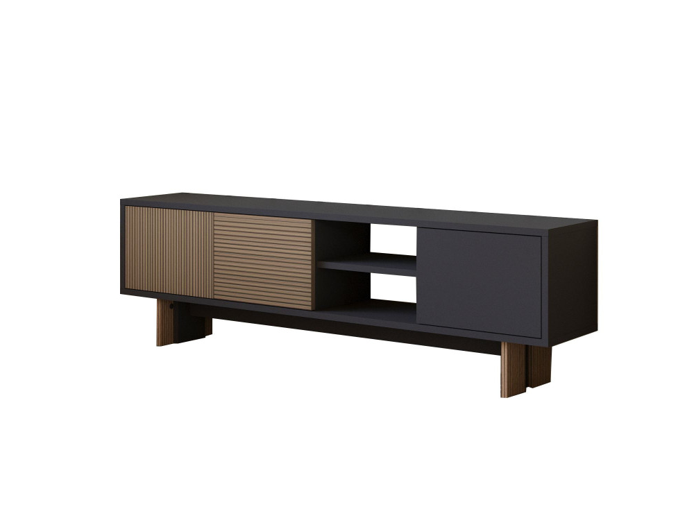 Suporte para televisor em madeira "Ravello" - 150 x 30 x 45 cm - Castanho
