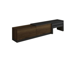 Suporte de TV em madeira "Nest" - 180 x 30 x 36 cm - Castanho