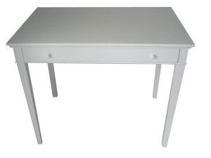 Console - Mesa pedestal - Cor branca - 1 gaveta