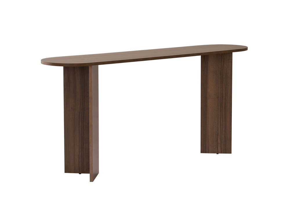 Mesa de consola de madeira "Sira" - 150 x 35 x 75 cm - Nogueira