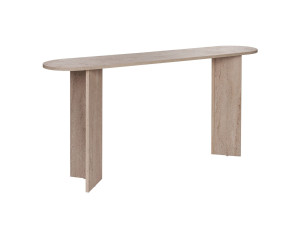 Mesa de consola em madeira "Sira" - 150 x 35 x 75 cm - Travertino