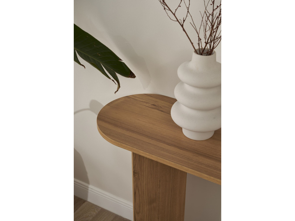 Mesa de consola de madeira "Sira" - 150 x 35 x 75 cm - Carvalho